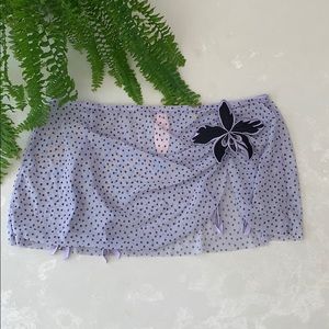 Victoria’s Secret Sheer Garter Skirt with flower
